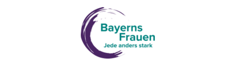 Logo: Bayerns Frauen. Jede anders stark