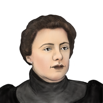 Illustration Porträt von Auguste Städele