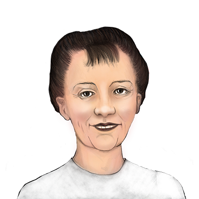Illustration Porträt Anna Bernhardine Eckstein