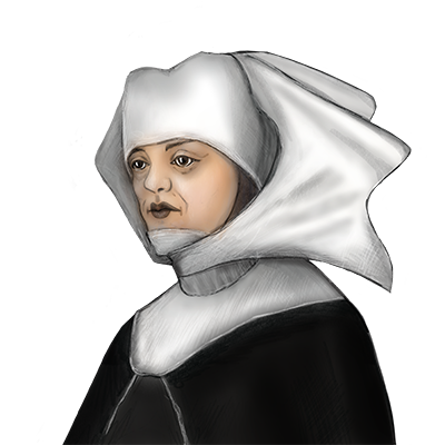 Illustration Porträt Elisabeth Lauginger