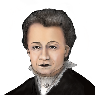 Illustration Porträt Ellen Ammann
