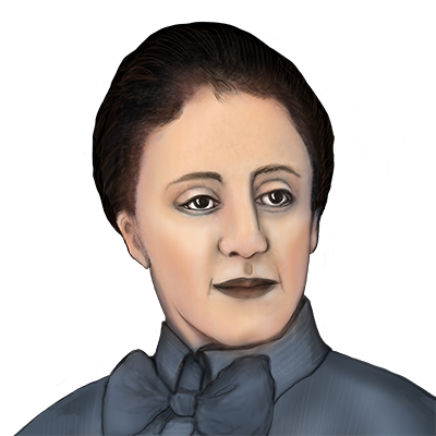 Illustration Porträt von Emmy Noether