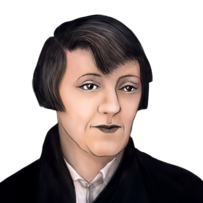 Illustration Porträt von Marieluise Fleißer