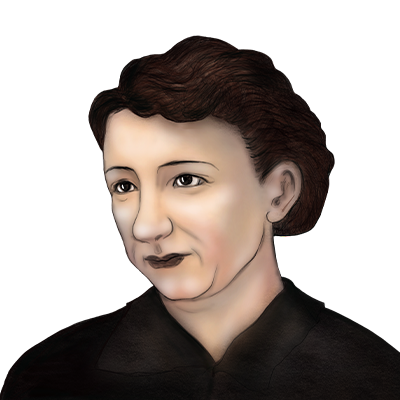 Illustration Porträt Lola Kronheimer-Sinz