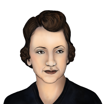 Illustration Porträt Henia Durmashkin
