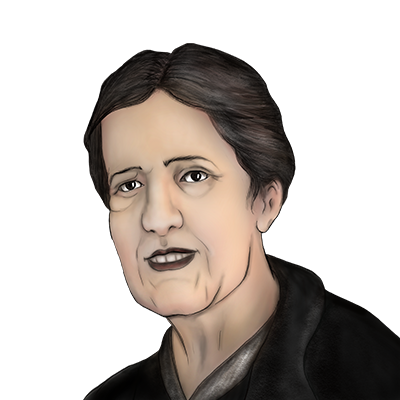 Illustration Porträt Gretel Eisch