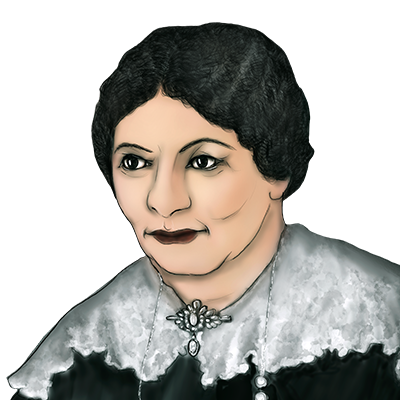 Illustration Porträt Julie Kerschensteiner