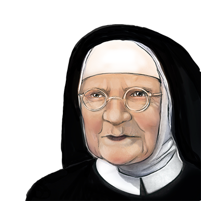 Illustration Porträt Coelestine Frimmel
