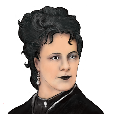 Illustration Porträt Clara Ziegler