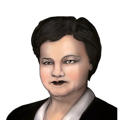 Illustration Porträt von Rosine Speicher