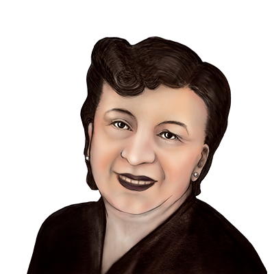 Illustration Porträt Rose Öhmchen