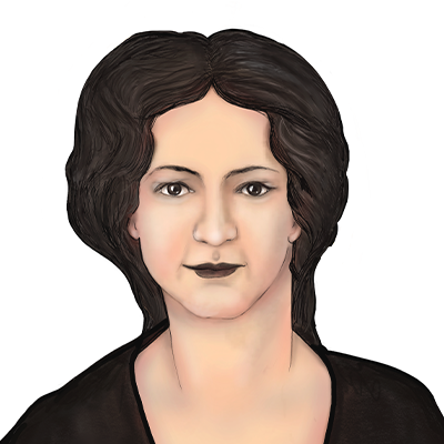 Illustration Porträt von Josefine Haas