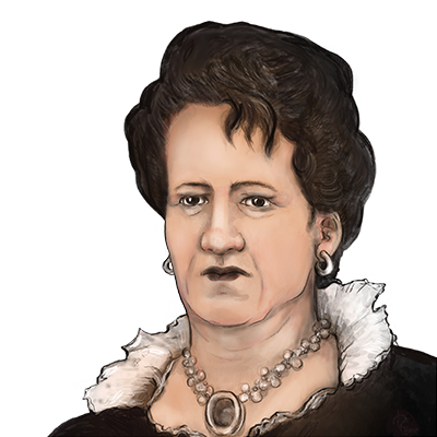 Illustration Porträt von Kathi Kobus