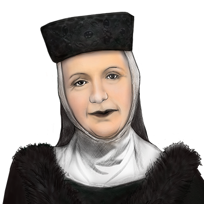 Illustration Porträt Judith von Bayern