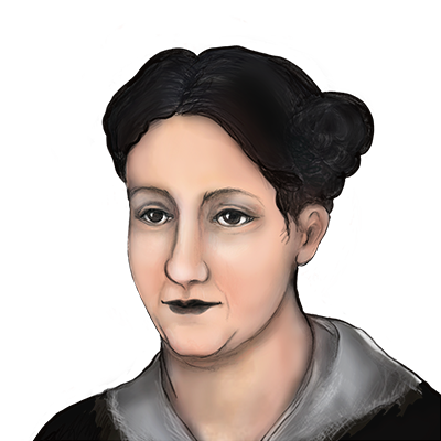 Illustration Porträt von Lydia Kleyer