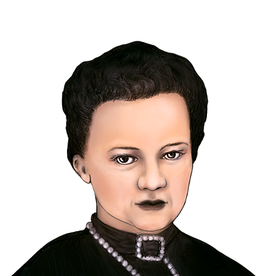 Illustration Porträt von Klara Oppenheimer