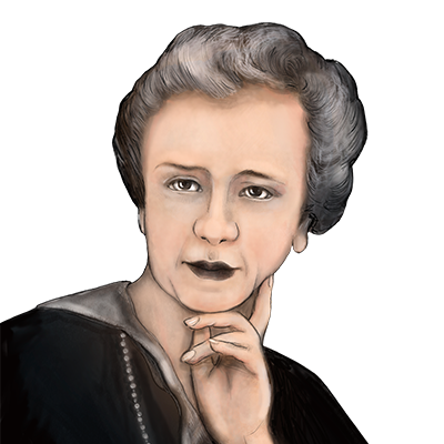 Illustration Porträt von Julie Meyer (-Frank)