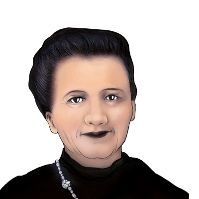 Illustration Porträt Bertha Kipfmüller