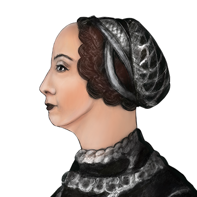 Illustration Porträt Argula von Grumbach