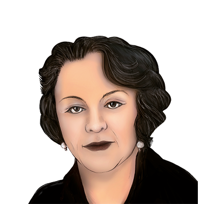 Illustration Porträt Annette von Aretin