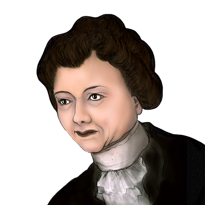 Illustration Porträt Gertraud Rostosky