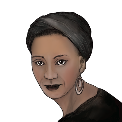 Illustration Porträt von May Ayim
