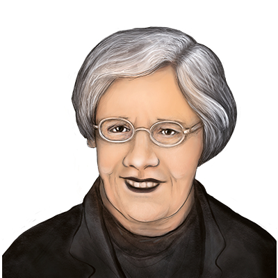 Illustration Porträt Margarete Ammon