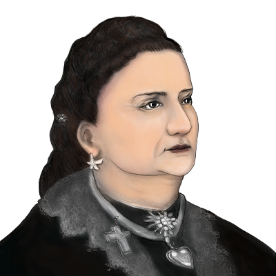 Illustration Porträt Amalie Hohenester