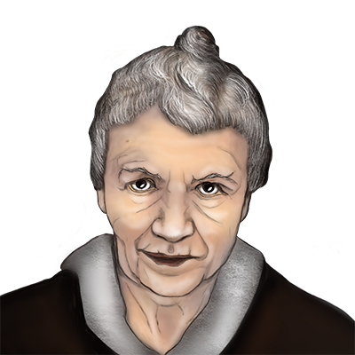 Illustration Porträt Käthe Rohleder