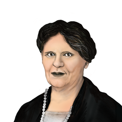 Illustration Porträt Luise Kiesselbach