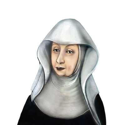 Illustration Porträt von Maria Crescentia Höss